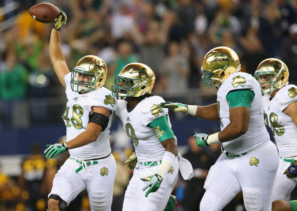 2013 Shamrock Series uniforms (Photo by Ronald Martinez/Getty Images)